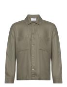 Slh-Conrad Overshirt Ls Tencel Selected Homme Green