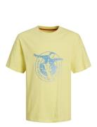 Jocsc Gradient Logo Tee Ss Os Jnr Jack & J S Yellow