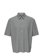 Onsboyy Life Rlx Recy Pleated Ss Shirt ONLY & SONS Grey