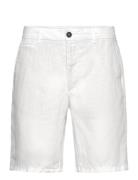 Slim-Fit 100% Linen Bermuda Shorts Mango White