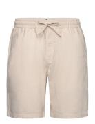 Aklt James Cot/Linen Ela Shorts Anerkjendt Beige