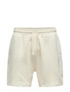 Onskarl Life Mid Thigh Sweat Shorts ONLY & SONS White