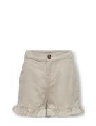 Kogcaro Frill Linen Shorts Wvn Kids Only Cream