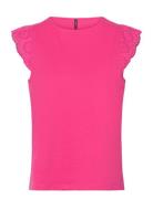 Vmemily Sl Gathering Top Jrs Noos Vero Moda Pink