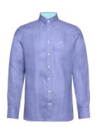 Linen Herringb Hackett London Blue