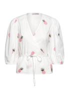 Rebekka Fruit Blouse A-View White