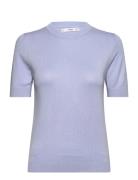 Short Sleeve Sweater Mango Blue
