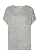 100% Linen T-Shirt Mango Grey