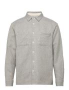 Whiting Overshirt Stepney Blue / Ecru Wax London Grey