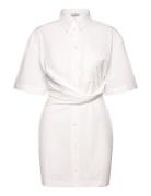 Deconstructed Short Sleeve Dress Les Coyotes De Paris White
