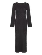 Ayra Fine Knitted Maxi Dress Bubbleroom Black