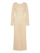 Ayra Fine Knitted Maxi Dress Bubbleroom Beige