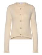 Striped Cardigan With Jewel Buttons Mango Beige