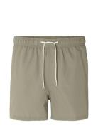 Slhcooper Seersucker Swimshorts Selected Homme Green