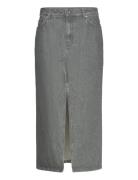 Long Slit Denim Skirt Filippa K Grey