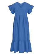 Objvita S/S Long Dress 120 Object Blue