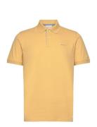 Reg Contrast Pique Ss Polo GANT Yellow