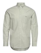 Reg Classic Poplin Gingham Shirt GANT Green