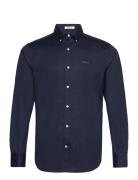 Reg Pinpoint Oxford Shirt GANT Navy