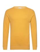 Cotton Pique C-Neck GANT Yellow