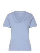 Reg Sunfaded Ss V-Neck T-Shirt GANT Blue