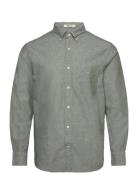 Reg Cotton Linen Shirt GANT Green