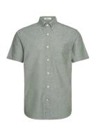 Reg Cotton Linen Ss Shirt GANT Green