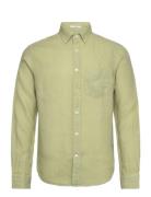 Reg Gmnt Dyed Linen Shirt GANT Green