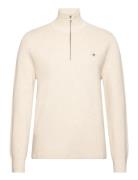 Milano Knit Cotton Half Zip GANT Beige