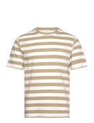 Stripe Ss T-Shirt GANT Beige