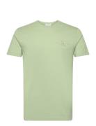 Slim Tonal Shield Pique Ss Tshirt GANT Green