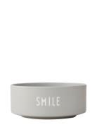 Snack Bowl Design Letters Grey