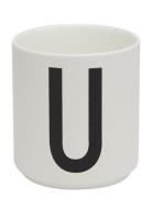 Porcelain Cup A-Z, Æ, Ø Design Letters White