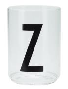 Personal Drinking Glass Design Letters White