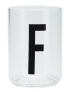 Personal Drinking Glass Design Letters White