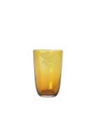 Drinking Glass Hammered Broste Copenhagen Yellow