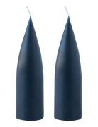 Hand Dipped C -Shaped Candles, 2 Pack Kunstindustrien Blue