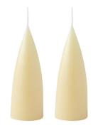 Hand Dipped C -Shaped Candles, 2 Pack Kunstindustrien Yellow