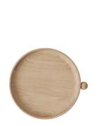 Inka Wood Tray Round - Small OYOY Living Design Beige