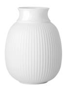 Curve Vase H17.5 Hvid Porcelæn Lyngby Porcelæn White