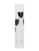 Wax Alter Candles 7X34- Black Poppy Flowers Kunstindustrien Black