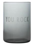 Favourite Drinking Glass Design Letters Grey