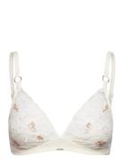 Fleurs Wirefree Triangle Bra CHANTELLE White