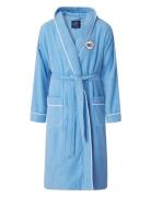 Quinn Cotton-Mix Hoodie Robe With Contrast Piping Lexington Home Blue