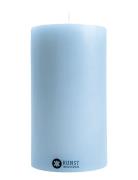 Coloured Handcrafted Pillar Candle, Aquamarine, 7 Cm X 12 Cm Kunstindu...