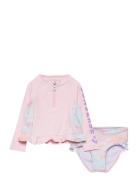 Cnvg 2Pc Rash Guard Converse Pink