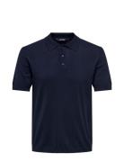 Onswyler Life Reg 14 Ss Polo Knit Noos ONLY & SONS Navy