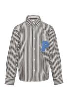 Striped Artwork Shirt Tom Tailor Patterned
