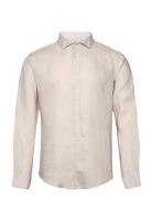 Bs Sevilla Casual Slim Fit Shirt Bruun & Stengade Beige