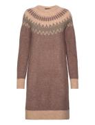 Vmsim Ls Nordic Dress Ga Rep Lcs Vero Moda Brown